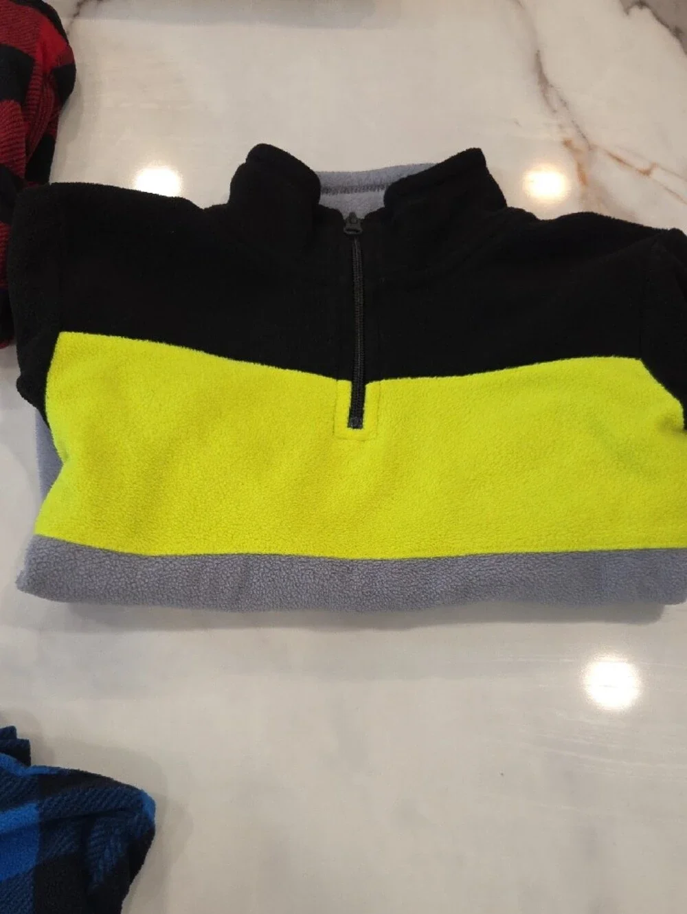 LOT of 4 Children's Place Quarter-Zip Fleece Sweaters, 7/8